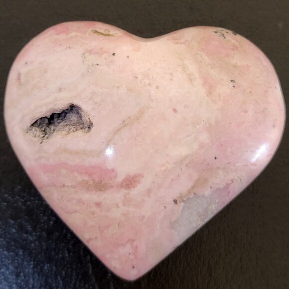 Rhodochrosite Heart Mineral Pink - Picture 8 of 8